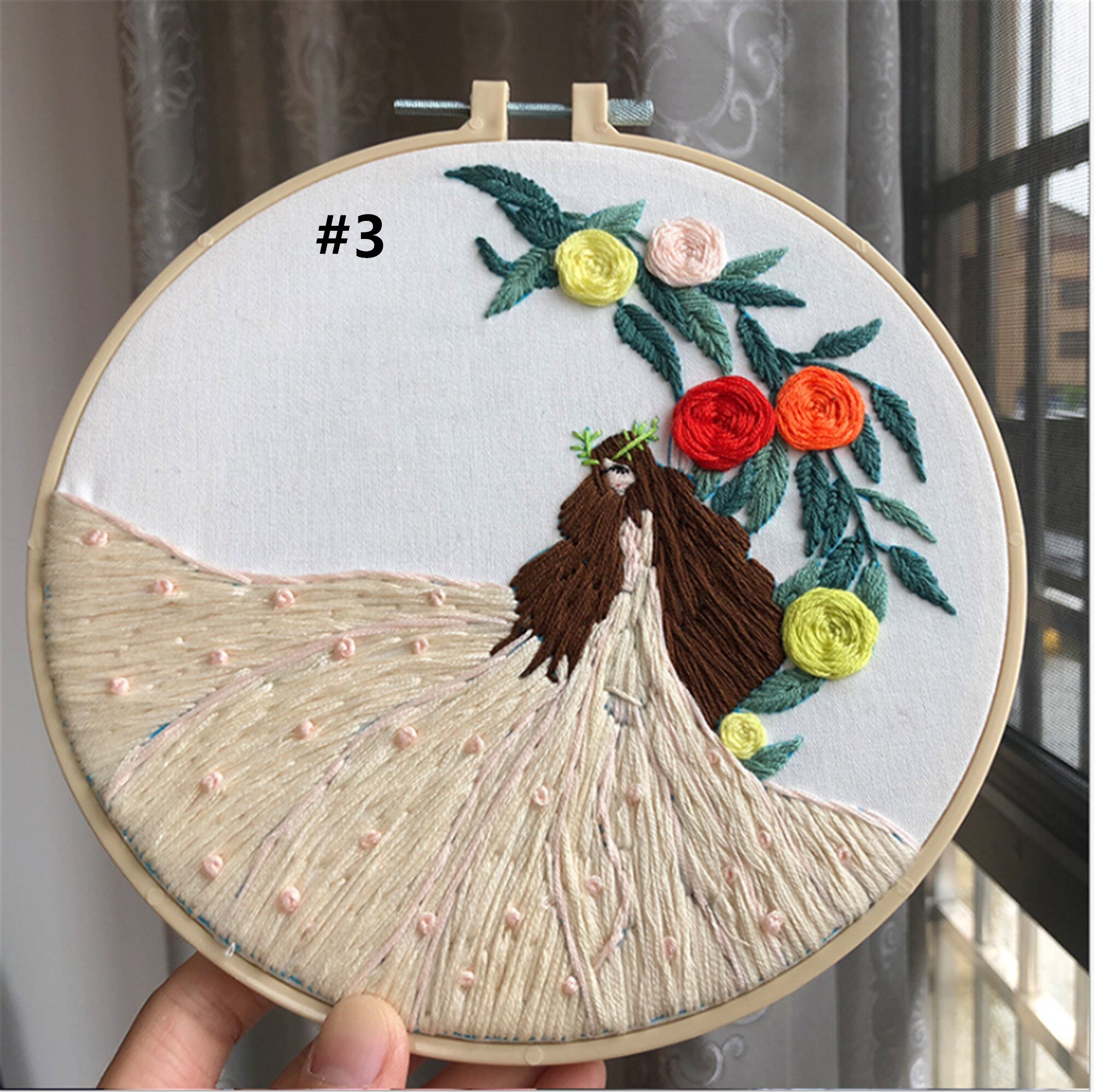 European Embroidery Beginner Embroidery Kit Dream Wedding Etsy