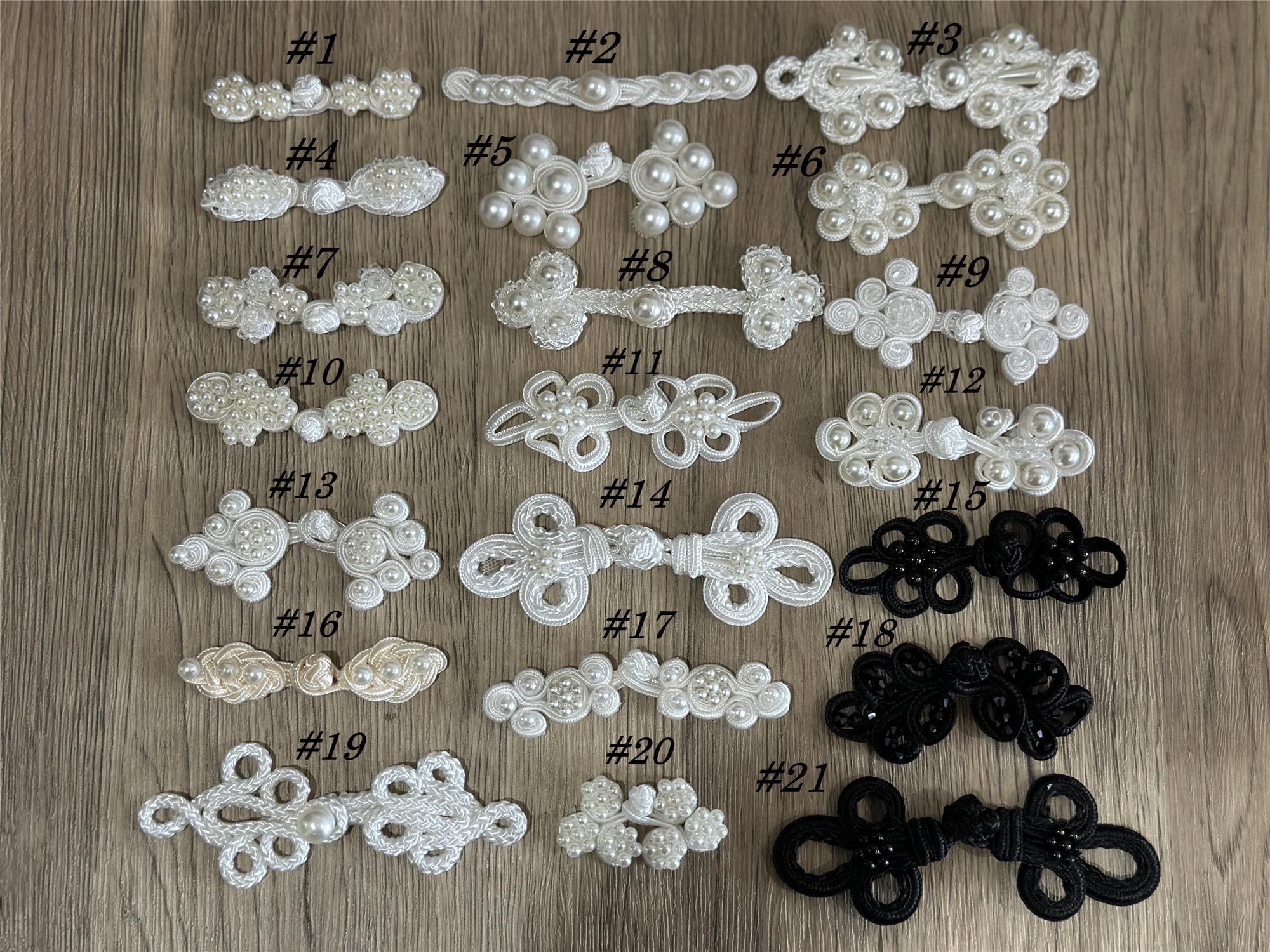 2 Magnifiques Boutons “grenouille” à Nœud Chinois Pour Customiser Tes Manteaux Ou Vestes
