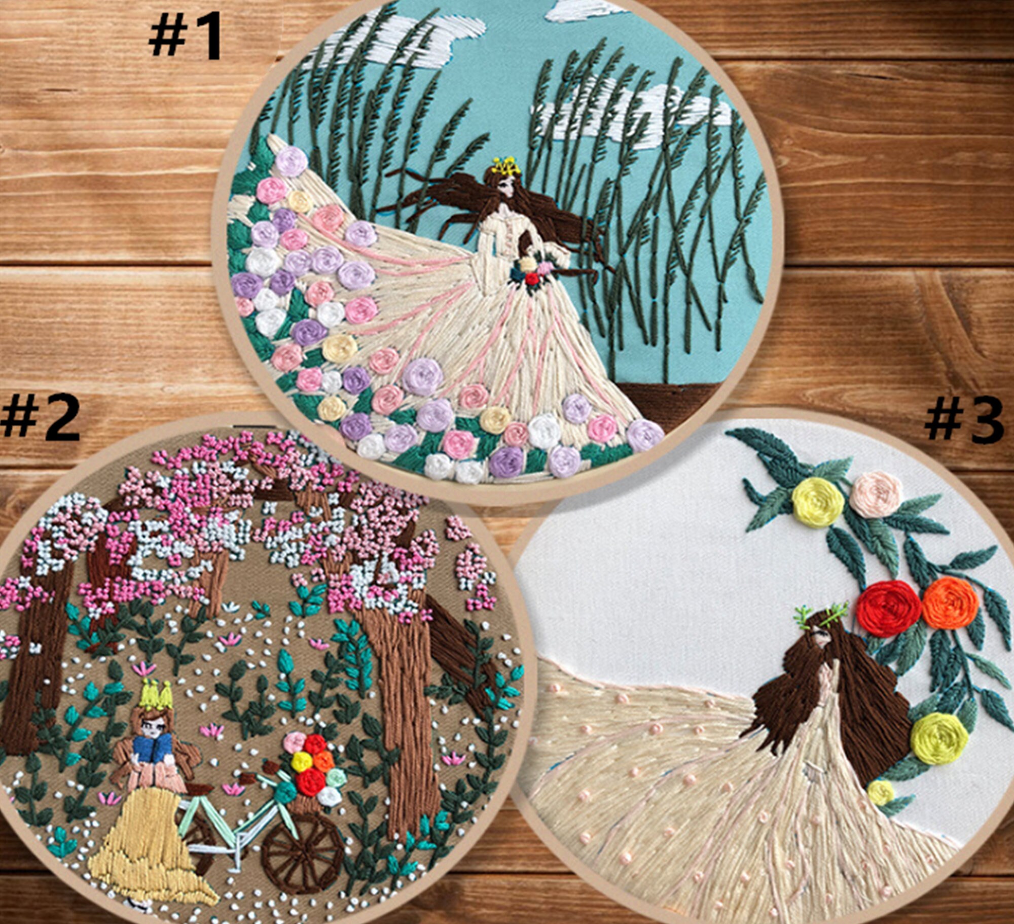 European Embroidery Beginner Embroidery Kit Dream Wedding Etsy