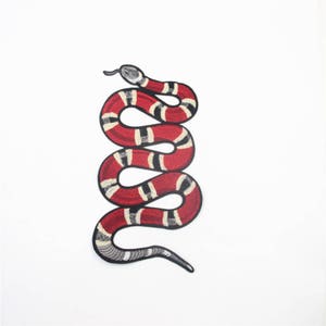 Big Snake Patch,5.9*10.6 inches Embroidery Patch, Embroidery Snake Applique,Fabric Snake Patch ,Snake Applique for Garment DIY