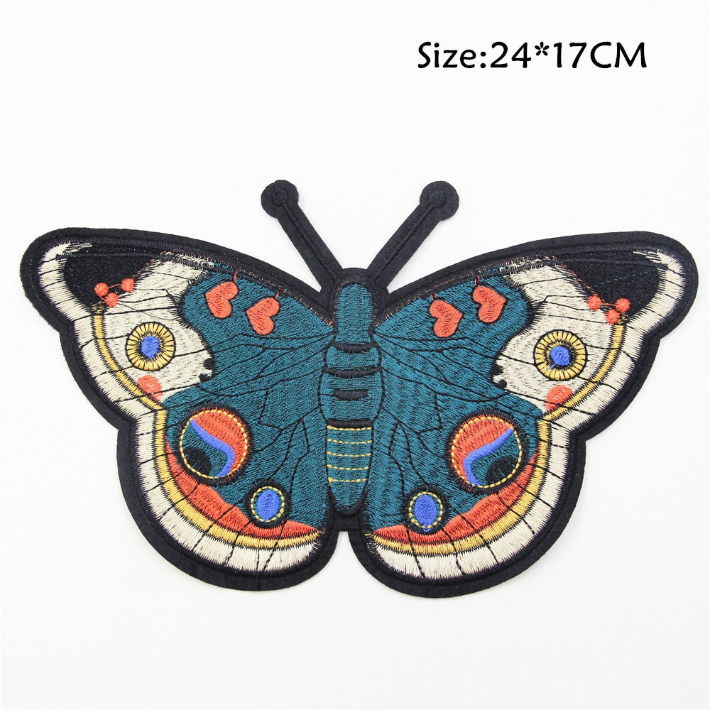 Butterfly Embroidered Applique: 13pcs Sewing Iron-on Patches