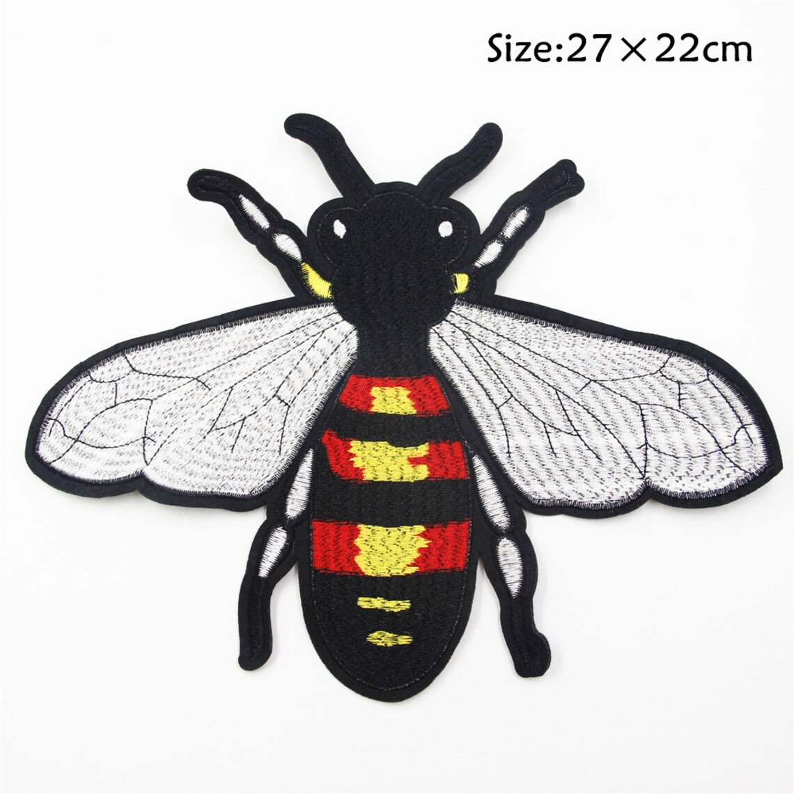 Bee Patch1 pieces Big Bee Embroidered Applique Patch Bees Etsy