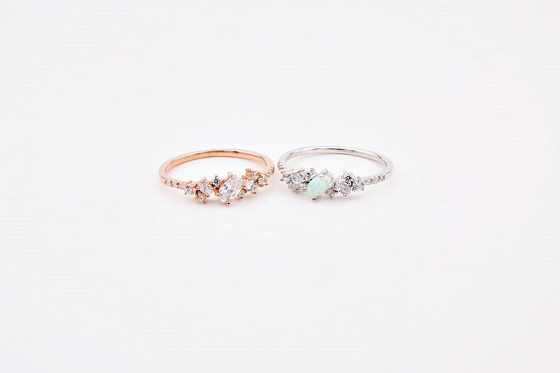 Silver Opal Ring Oval Ring Gold Opal Ring Christmas Gift Gift For Her Thin Band Ring Silver Ring Opal Ring