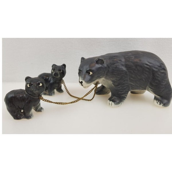 Black Bear Chained Etsy