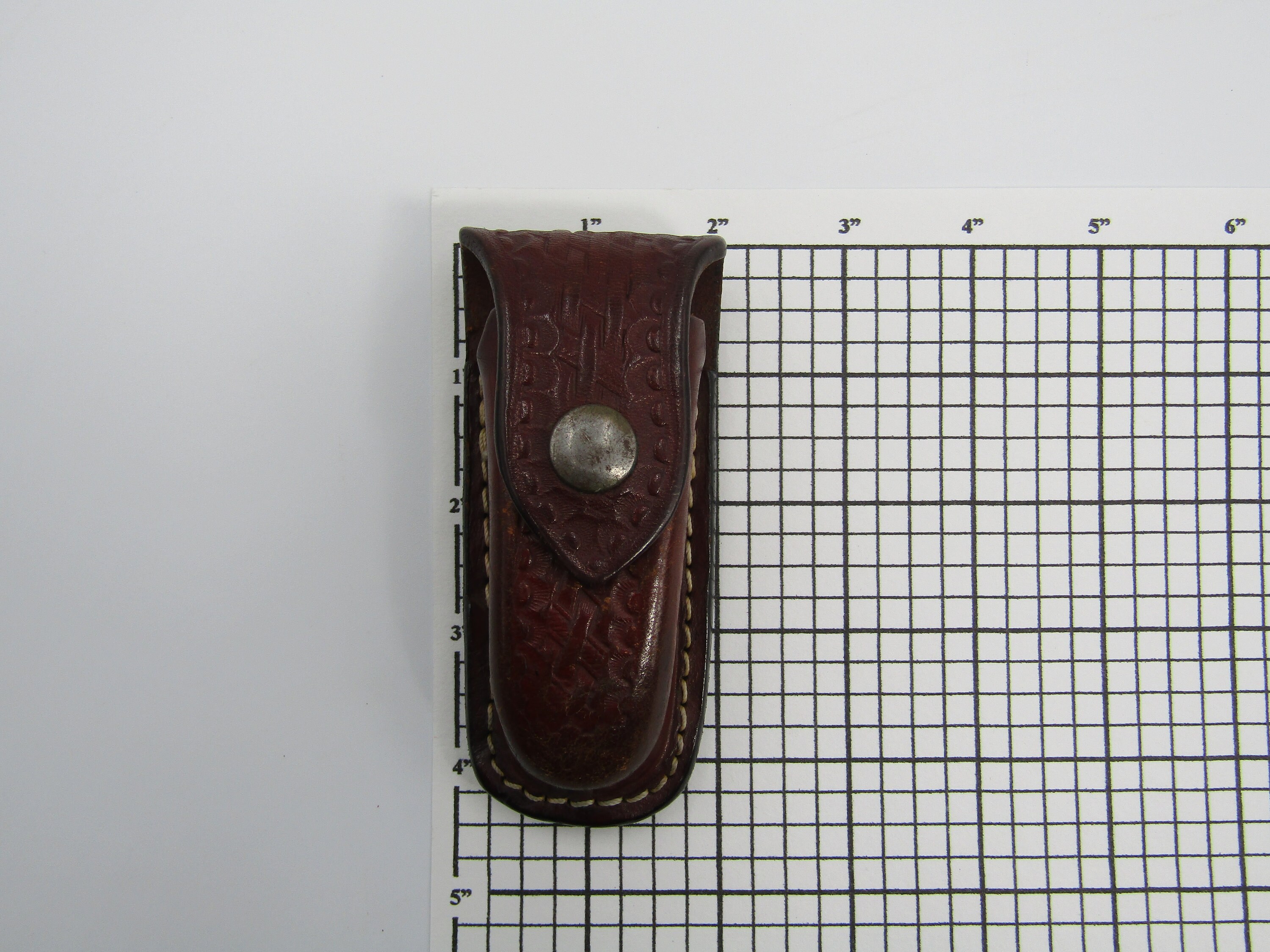 Vintage Leather Knife Belt Pouch Sheath Holster With Belt Loop Etsy