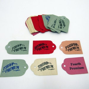 Fair Tags Vintage County Fair Premium Tag Lot First Second Third Fourth Place ...