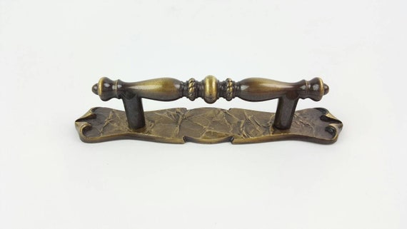 Vintage Antique Silvertone Drawer Cabinet Pull Handle NOS