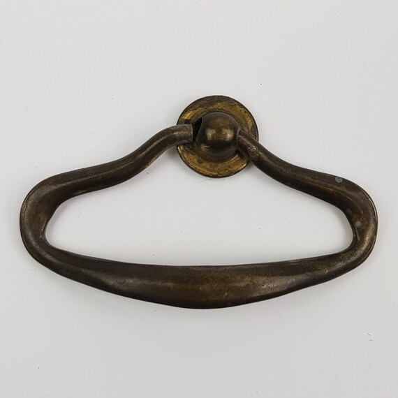 Vintage Brass Drawer Pull Antique Brass Drawer Handle French Etsy