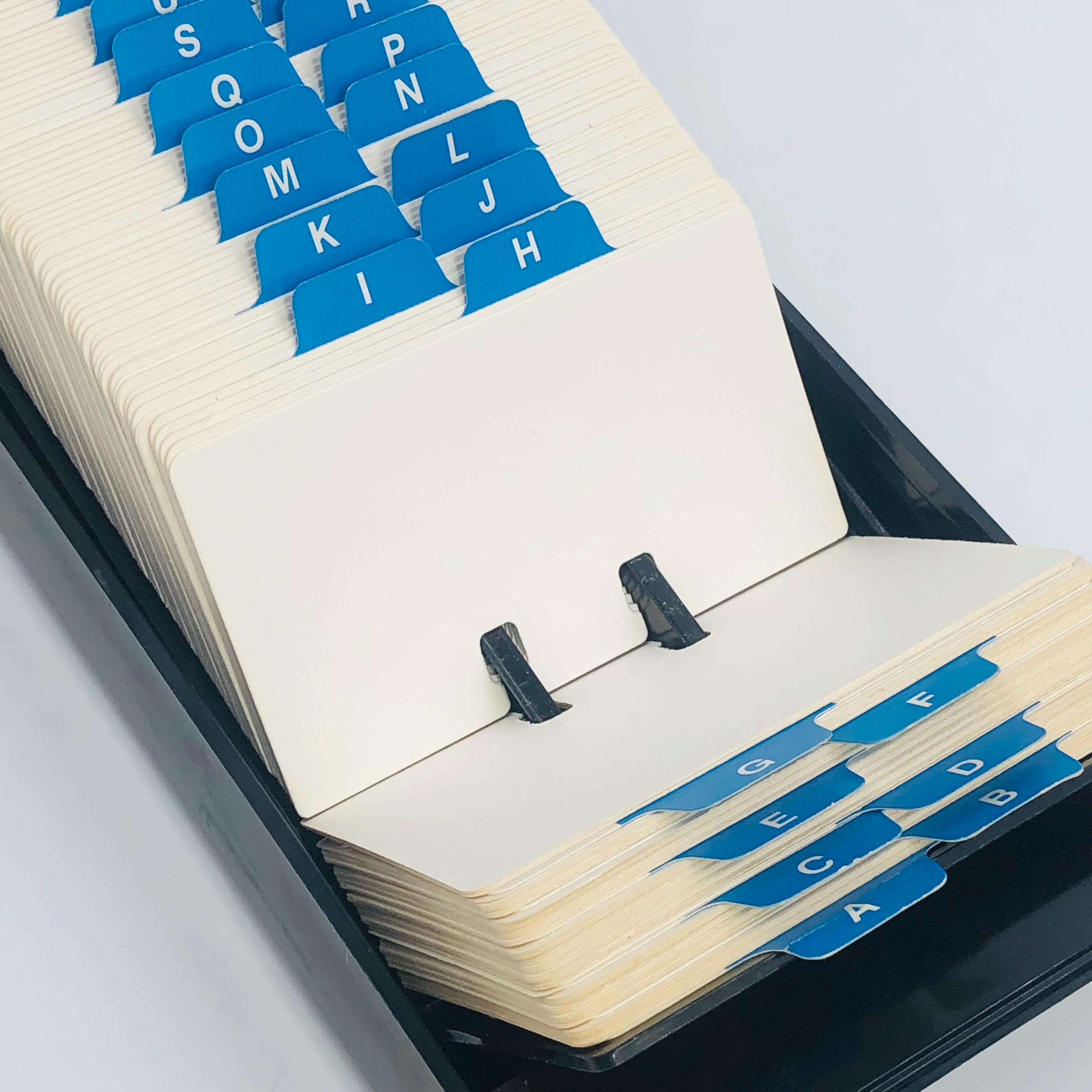 Rolodex 3 X 5 Index Cards Address Finder Telephone A to Z List Finder ...