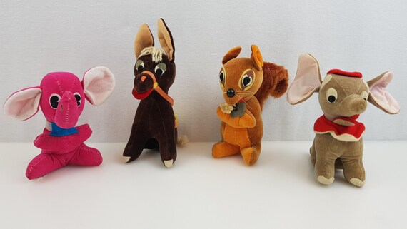 retro stuffed animals