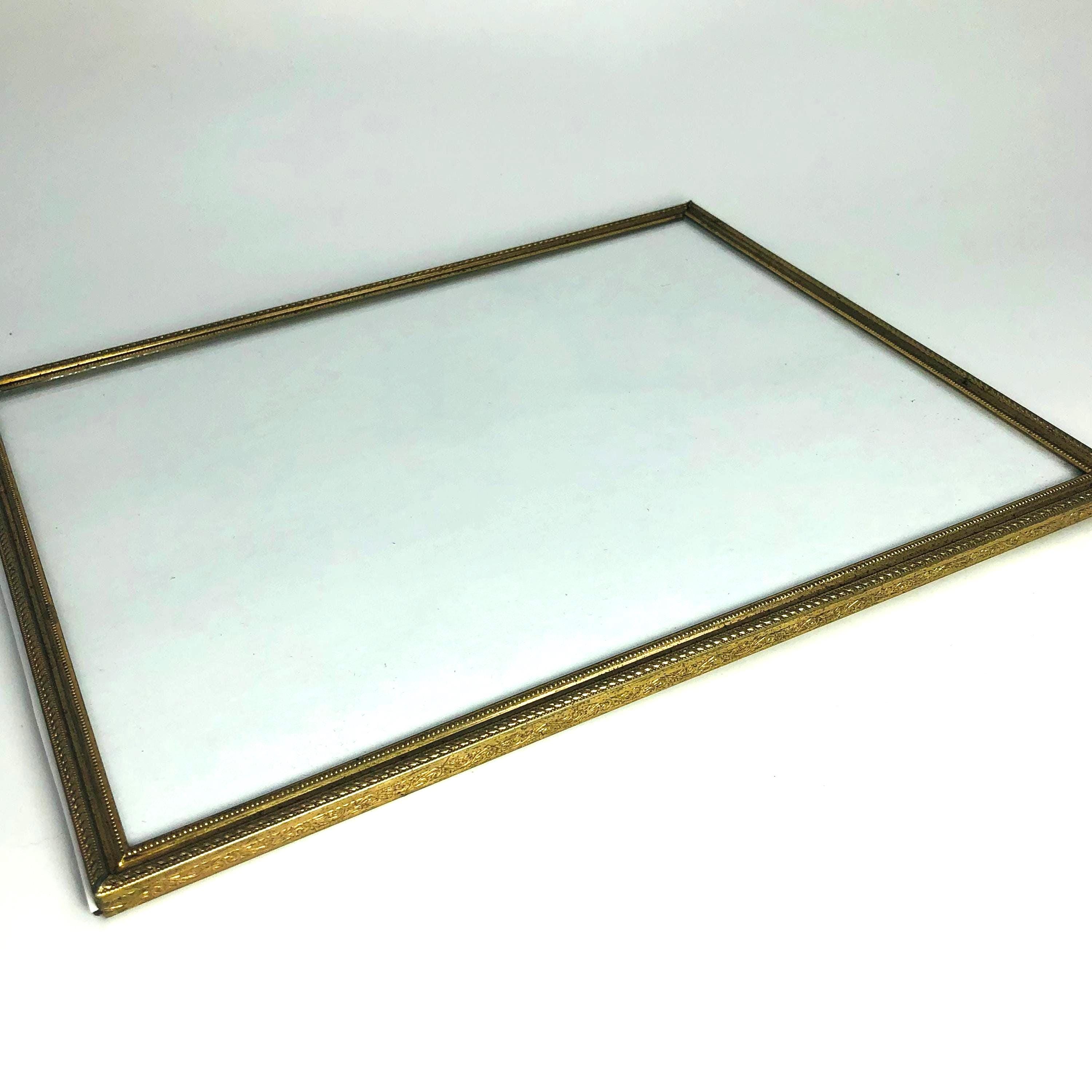 Vintage 8x10 Gold Metal Picture Frame Ornate Embossed Rope Beaded ...