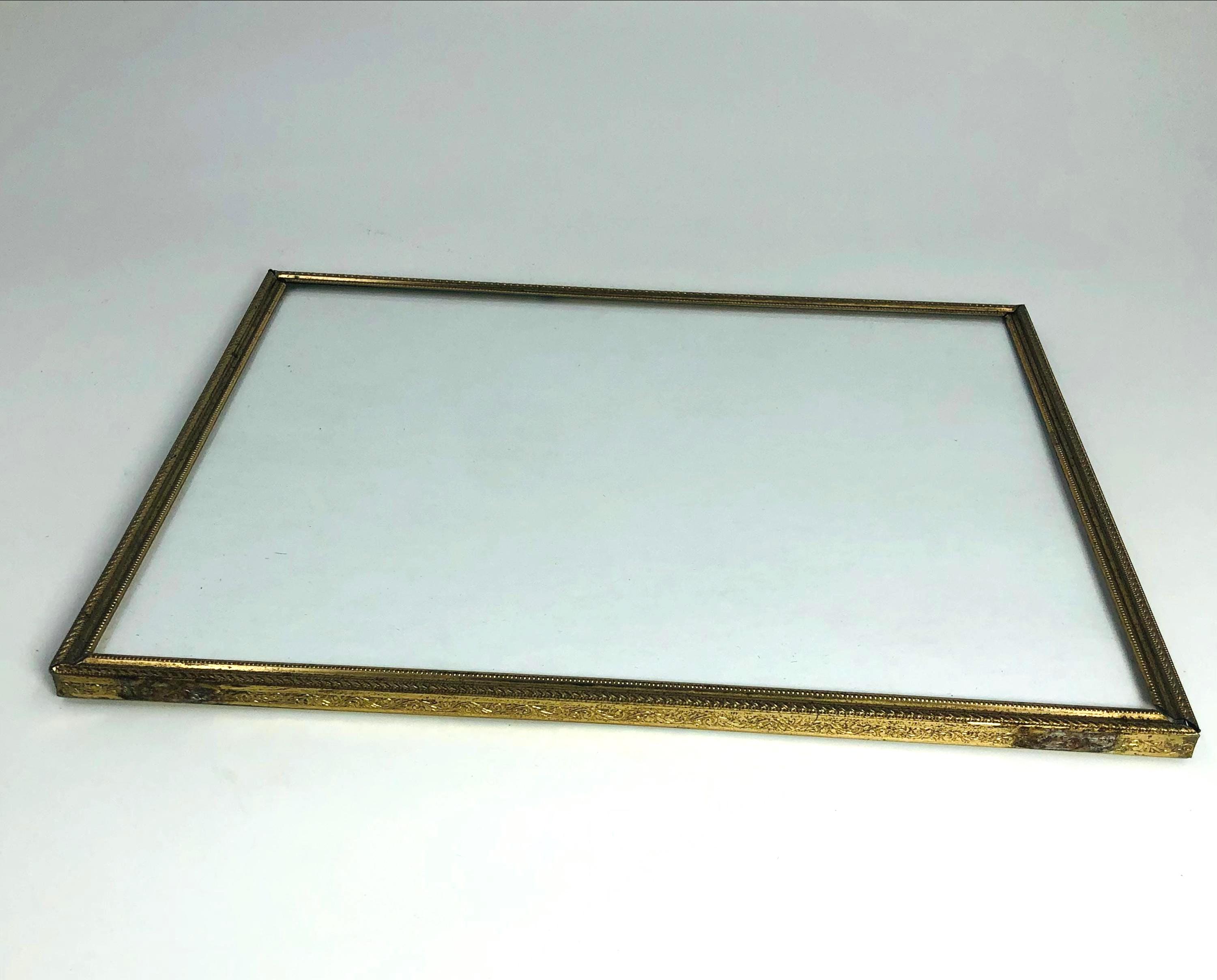 Vintage 8x10 Gold Metal Picture Frame Ornate Embossed Rope Beaded ...