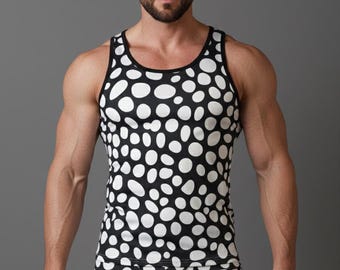 Men's Tank Top & Boxer Set Breathable Activewear Underwear