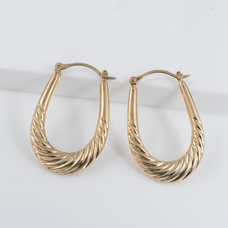 IOETSEUT Damen Ohrringe Lebensbaum - Quaste Creolen Wasserdicht Vergoldet