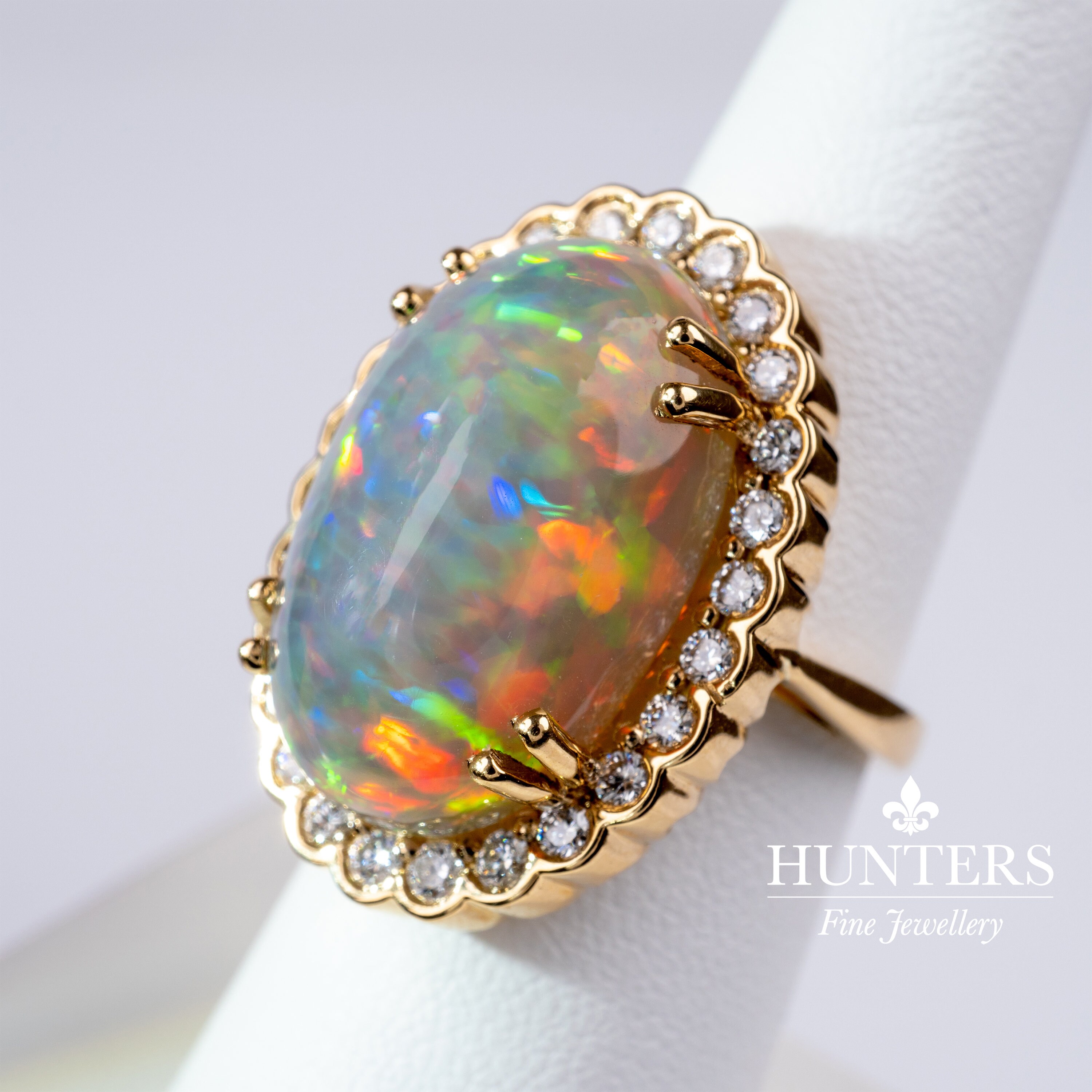 18k Gold Opal Ring - Etsy