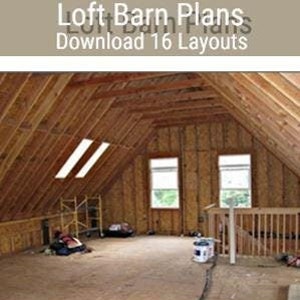 Loft Barn PDF Plans - 16 Layouts - Instant Download - Economical Pole-Barn Construction