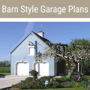 Country Garage Plans - 32 Layouts - Lofts - PDF Instant Download - Economical Pole-Barn Construction - Barn Style Garage Designs