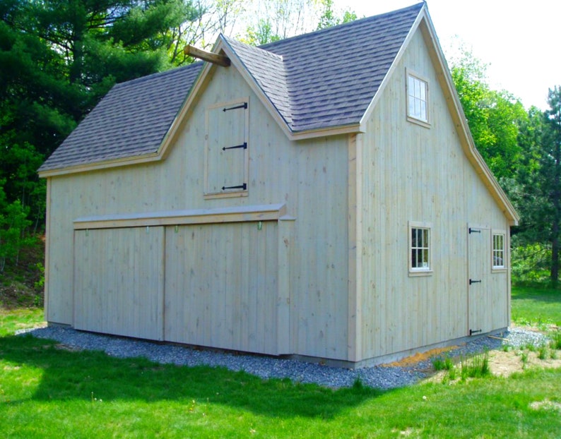 19 Backyard Barn Plans Complete Polebarn Construction Etsy
