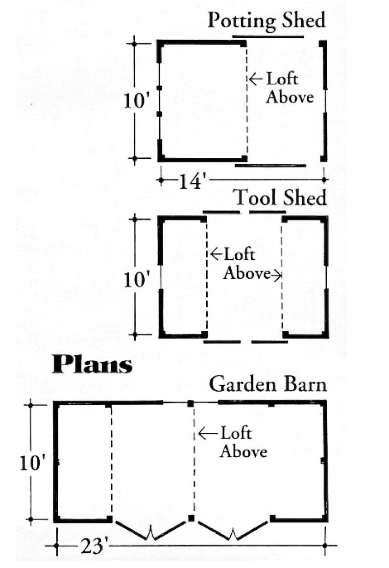 3 Postframe polebarn Shed Plans Etsy