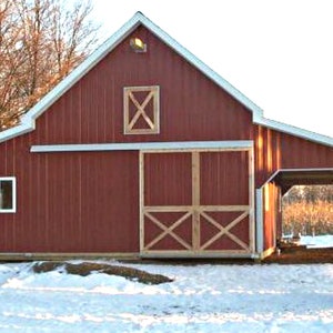 17 Workshop and Studio Barn Designs Seventeen Optional Layouts on Three Complete Pole-Barn Construction Blueprints image 9