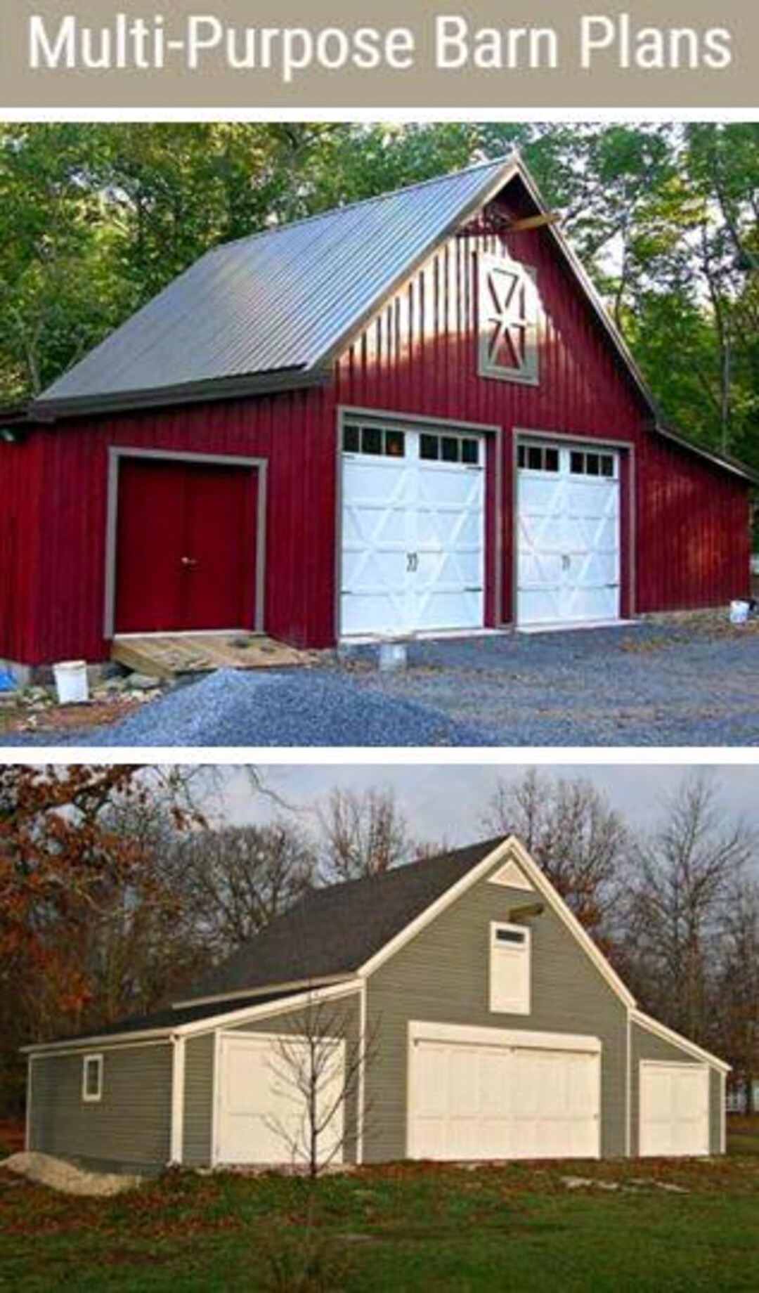 Walnut Car Barn & Garage Plans – 11 Layouts - Economical Pole-barn ...
