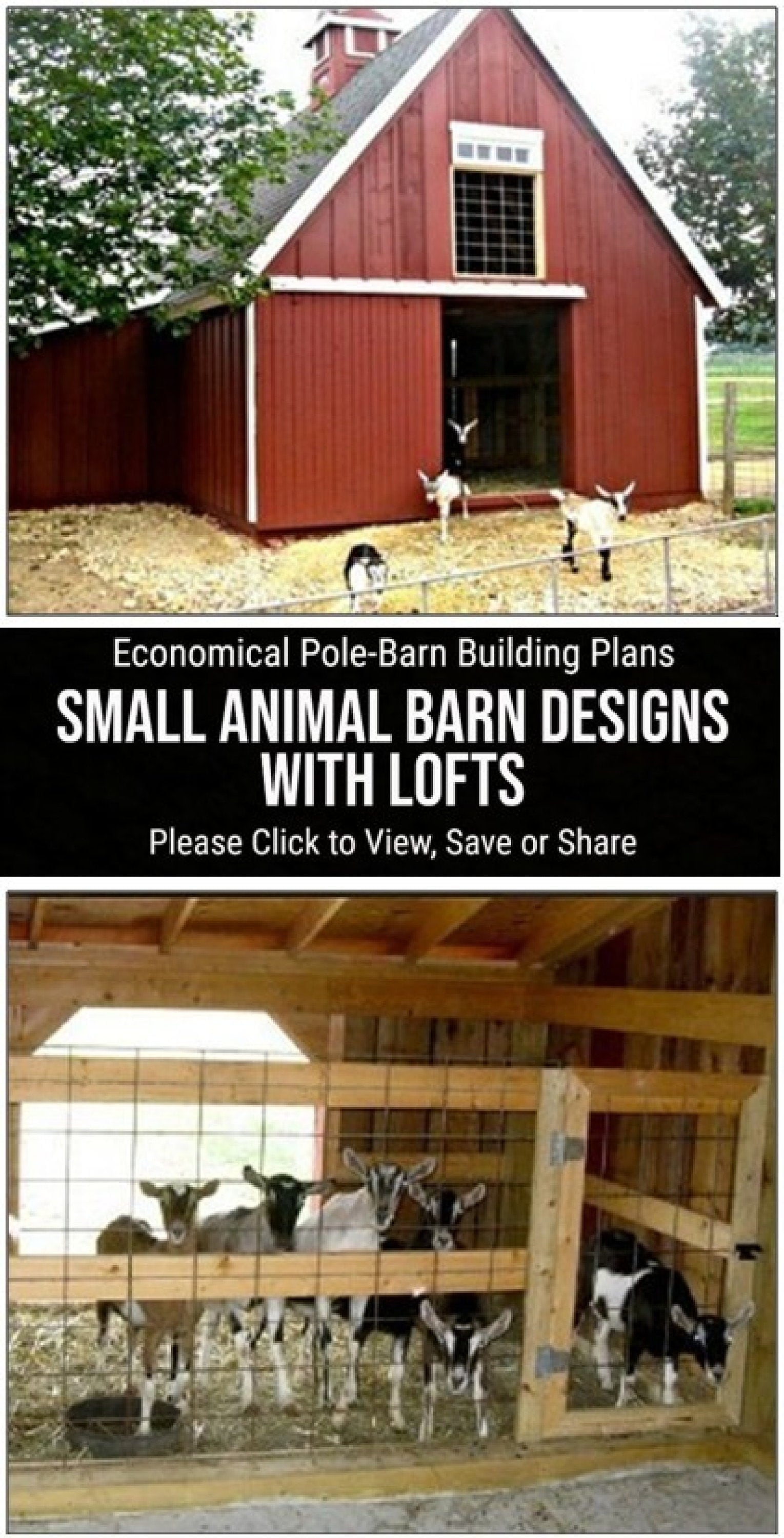 3 Small Animal Barn Plans Complete Pole-barn Construction - Etsy 3 Small Animal Barn Plans Complete Pole-barn Construction - Etsy