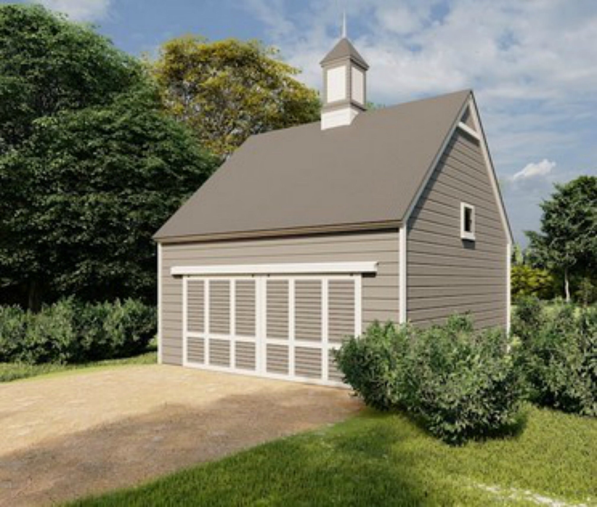 Barn Style Garage Plans - 7 Pine Car Barn & Shop Designs - Three ...