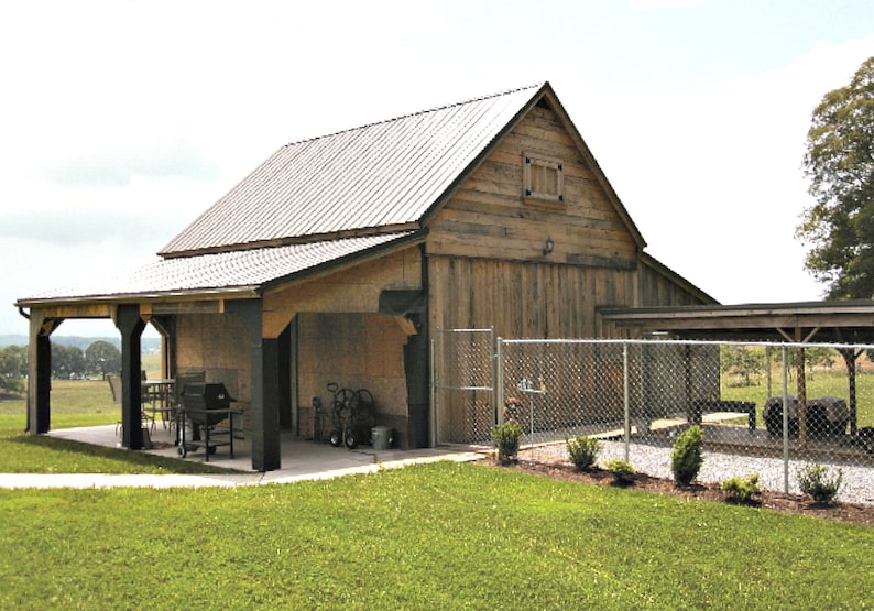 17 Small Horse Barn Designs Complete Pole-Barn Building | Etsy