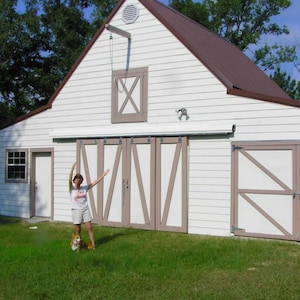 Maple Garage, Barn and Shop Designs - 16 Layouts on Three Copies of the Same Economical Pole-Barn Construction Plans - All with Lofts