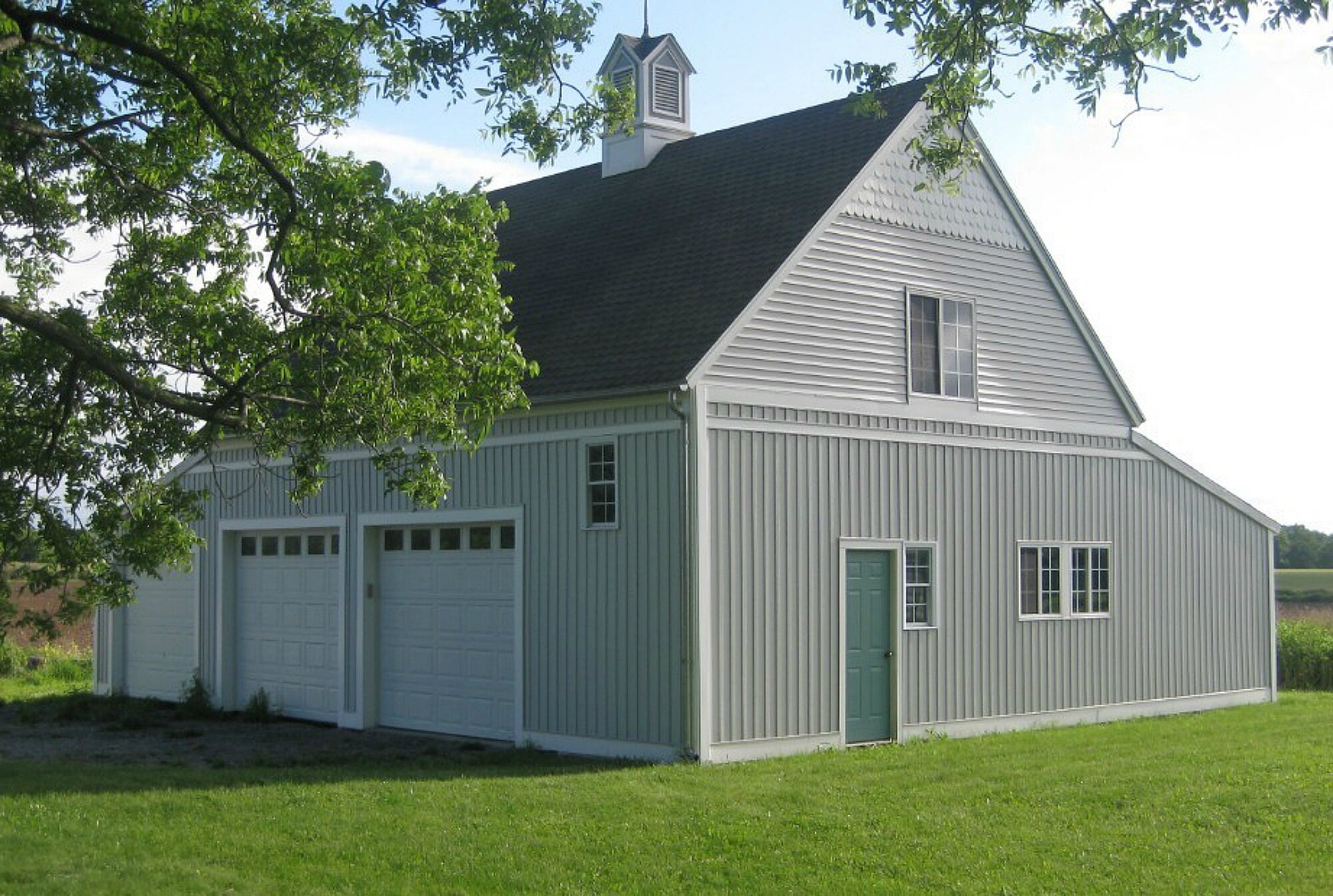 Barn Garage Plans – Carriage House Design With Loft, Pole-barn ...