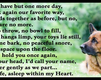 german shepherd memorial stone