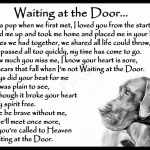 Grote Deen huisdier hond Memorial Rainbow Bridge Sympathy Gift