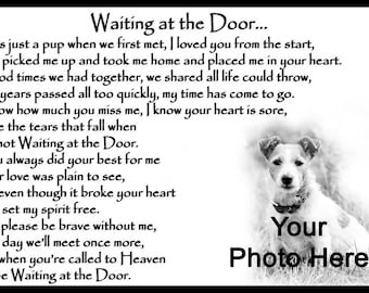 Personalised Pet Dog Memorial Rainbow Bridge Fridge Magnet Gift