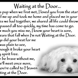 Maltese Dog Pet Loss Memorial Bereavement Fridge Magnet Gift