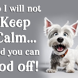 Westie West Highland White Terrier hondencadeau - grappige flexibele koelkastmagneet handgemaakt in het Verenigd Koninkrijk