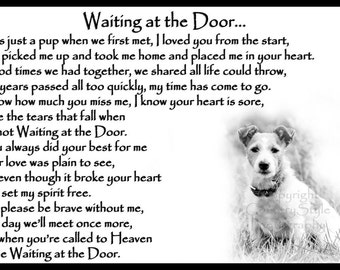 Jack Russell Terrier Memorial Fridge Magnet pet loss bereavement gift