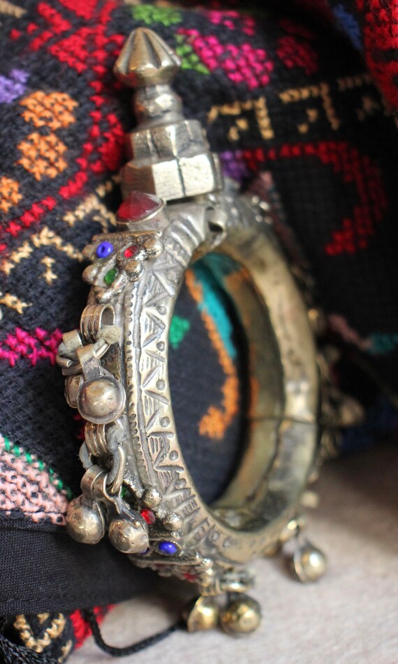 Rare, Vintage Afghan Kuchi Tower Bracelet - image 7