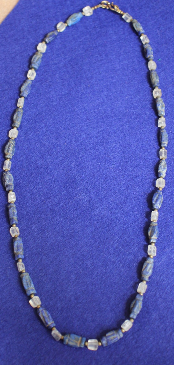 Very Old Lapis Lazuli Ancient Necklace, Afghanista