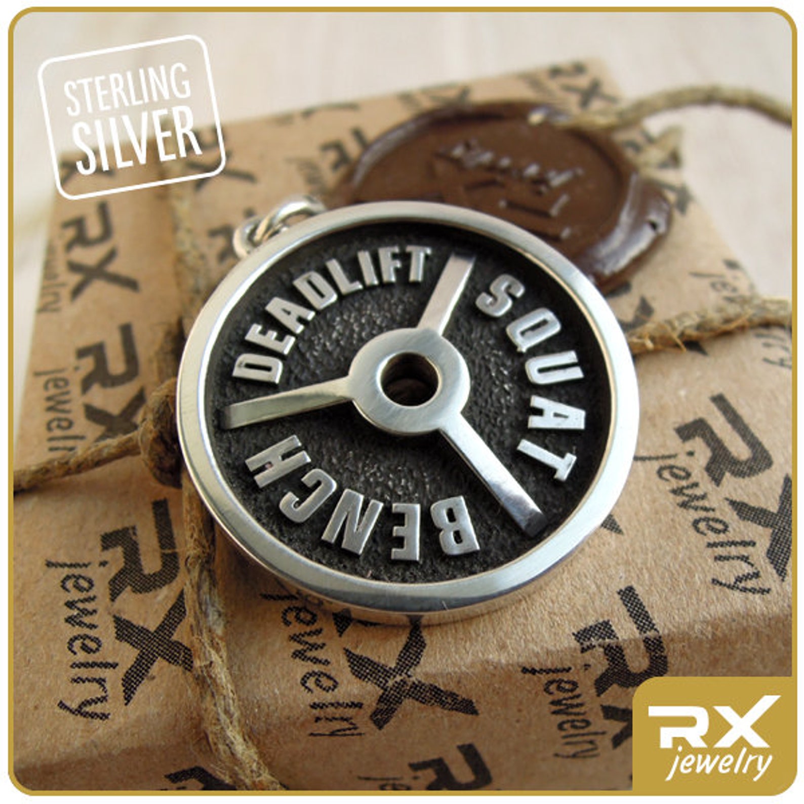 Gym gift Fitness Jewelry Coach Gifts Powerlifting Charm Etsy