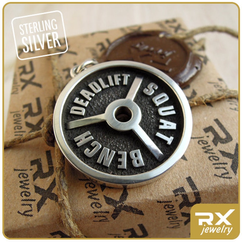 Gym gift Fitness Jewelry Coach Gifts Powerlifting Charm Etsy