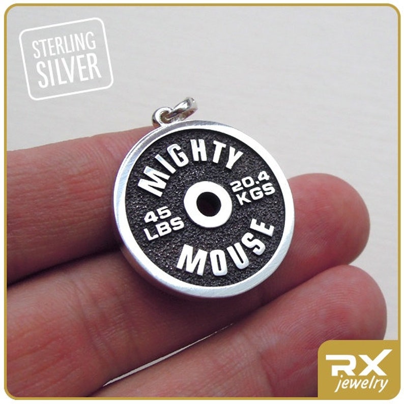 Exercise gift Fitness jewelry Gym gift Powerlifting Etsy