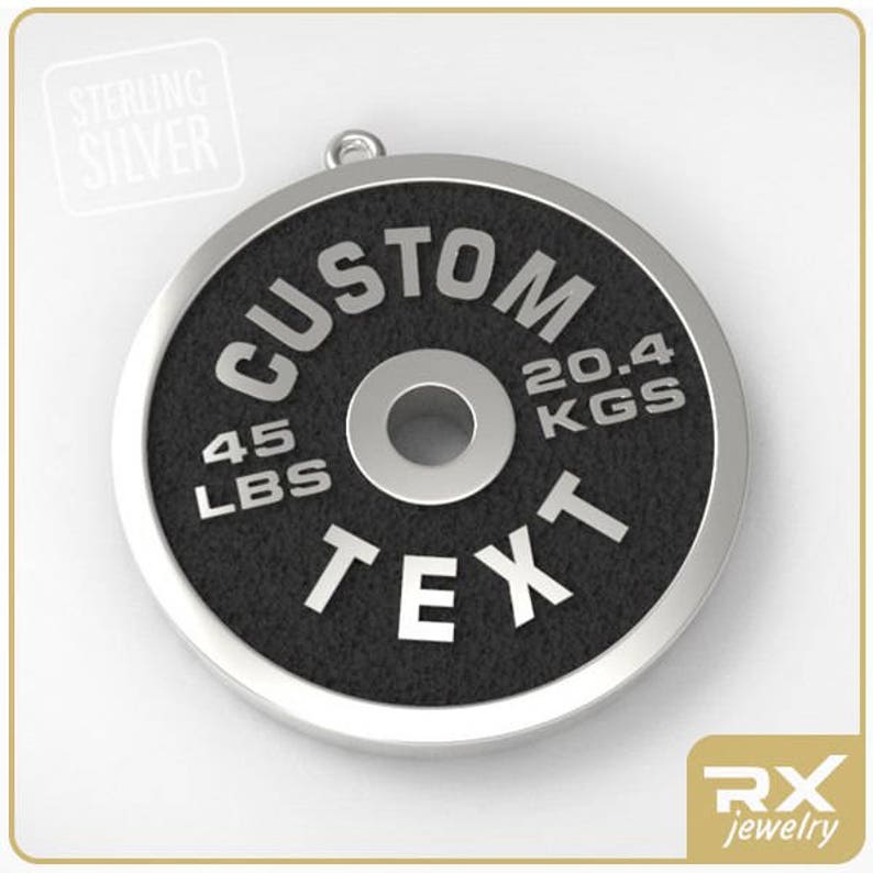 Exercise gift Fitness jewelry Gym gift Powerlifting Etsy