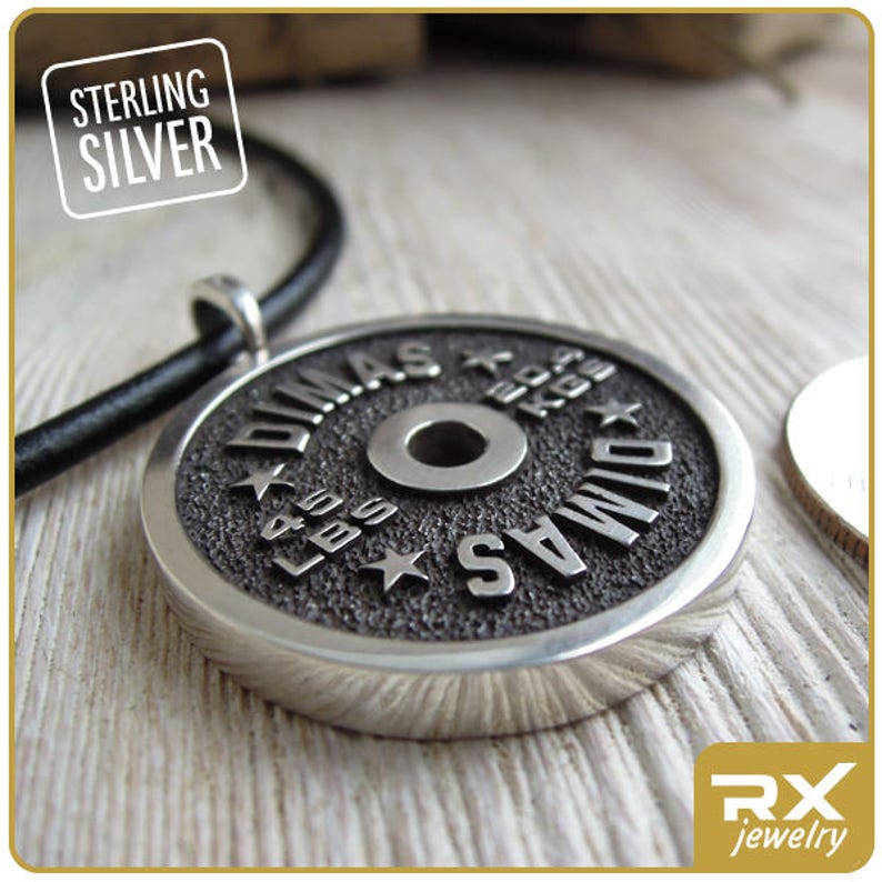 Exercise gift Fitness jewelry Gym gift Powerlifting Etsy