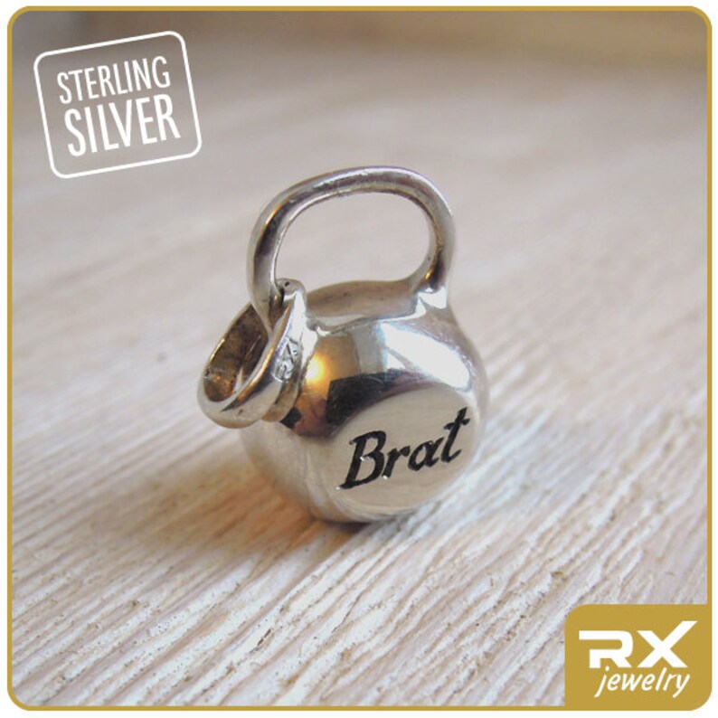 Kettlebell charm with personal inscription fitness gift lover Etsy