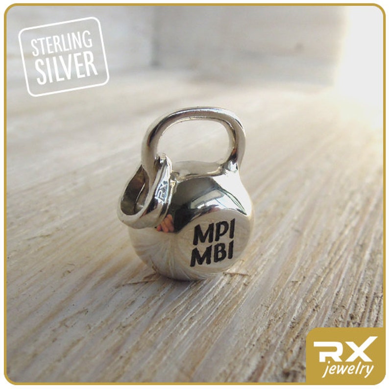 Kettlebell charm with personal inscription fitness gift lover Etsy