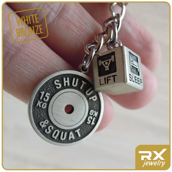 weightlifting keychain