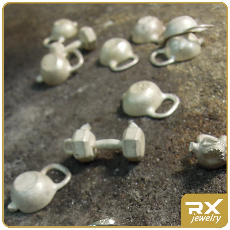 Kettlebell necklace Sterling silver pendant crossfit jewelry Etsy