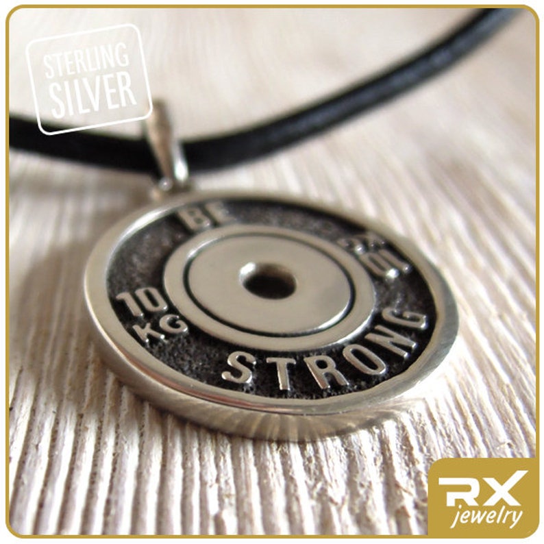 Gym Gift Powerlifting Be Strong Handmade Weight Plate Charm Etsy