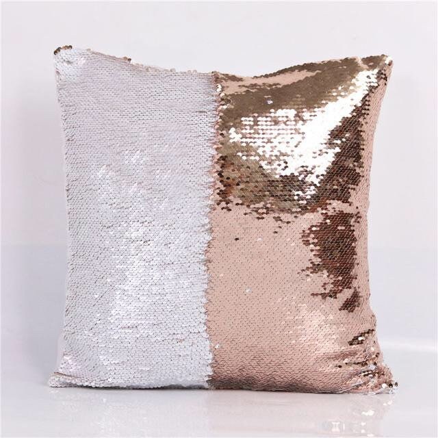 Custom Pillow Case Magic Sequin Pillow Unicorn Rose Gold & - Etsy