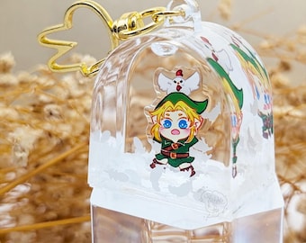 Catchin Crazy Cuccos | Liquid Arch Keychain | LoZ OoT Hero of Time Japanese RPG Video Game | Handbag / Ita bag / Backpack Accessory